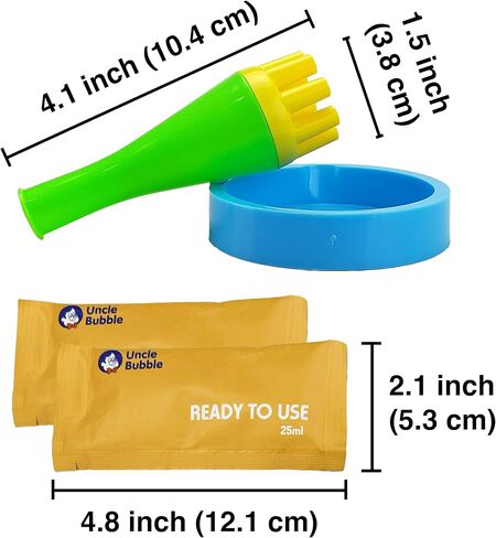 Uncle Bubble Blower for Kids and Toddlers, Mini Bubble Blower Makes Thousands of Bubbles Ease, Plastic Reduction Version in Saudi Arabia