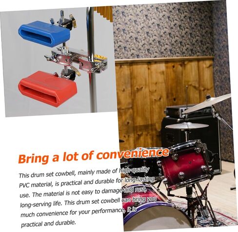 SUPVOX Drum Set Cowbell Blue Pvc and Decorative for Students and Pros Concerts Parties in Saudi Arabia