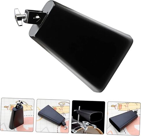SUPVOX Percussion Cowbell Drum Set Metal Cowbell for Music Education Performance Crisp Sound for Music Styles in Saudi Arabia