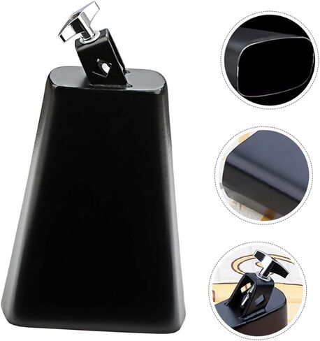 SUPVOX Percussion Cowbell Drum Set Metal Cowbell for Music Education Performance Crisp Sound for Music Styles in Saudi Arabia