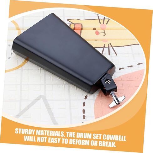SUPVOX Percussion Cowbell Drum Set Metal Cowbell for Music Education Performance Crisp Sound for Music Styles in Saudi Arabia