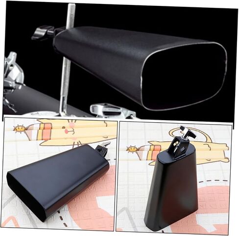 SUPVOX Percussion Cowbell Drum Set Metal Cowbell for Music Education Performance Crisp Sound for Music Styles in Saudi Arabia