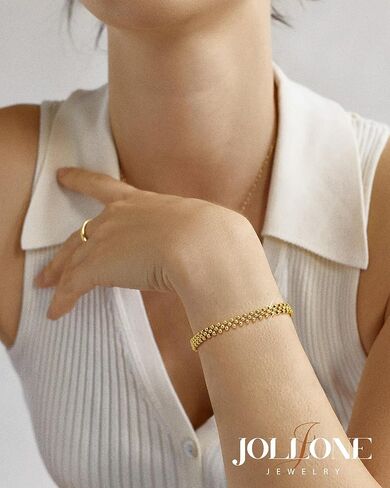 أساور ذهبية للنساء سوار الذهب مكدس الأساور الذهبية للنساء للنساء 14K مطلي بالذهب سوار محار in Kuwait