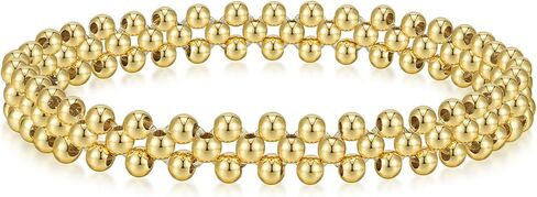 أساور ذهبية للنساء سوار الذهب مكدس الأساور الذهبية للنساء للنساء 14K مطلي بالذهب سوار محار in Kuwait