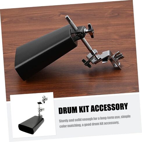 Kisangel 1set Drum Set Cowbell Accessory Wear Resistant Cowbell for Percussion for Concerts Parties and Band Practices Smooth Design for Enhanced Performance in Saudi Arabia