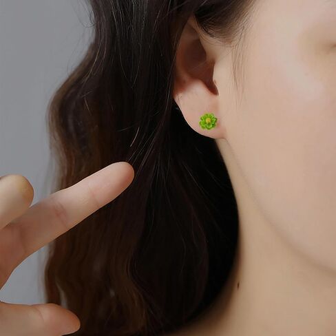 36Pairs Rose Flower Plastic Earrings for Women Plastic Post Earrings Sensitive Ears Hypoallergenic Stud Earring Sets Jewelry in Saudi Arabia
