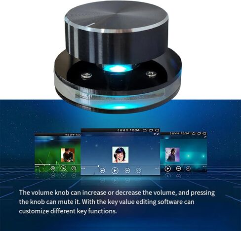 USB Sound Controller Computer Sound Adjustable Controller Shortcut Customizable with LED Light in Saudi Arabia