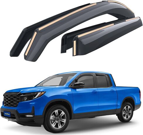 Goodyear Shatterproof in-Channel Window Deflectors for Honda HR-V 2023-2025, Rain Guards, Window Visors for Cars, Vent Deflector, Car Accessories, 4 pcs - GY008428 in Saudi Arabia