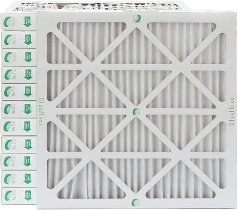 Glasfloss 16x25x4 MERV 10 Furnace Filters. 6 Pack. Exact Size 15.5" x 24.5" x 3.75" in Kuwait