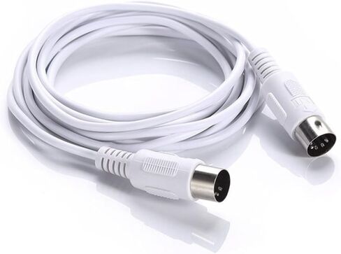 Yardwe 1.5m Midi Music Cable Male to Male Pin Din Connector for Electronic Keyboard Synthesizers and Midi Instruments Durable and Stable Data Transmission in Saudi Arabia