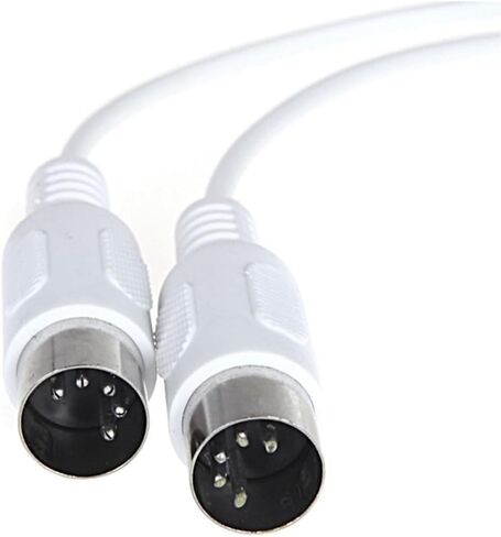 Yardwe 1.5m Midi Music Cable Male to Male Pin Din Connector for Electronic Keyboard Synthesizers and Midi Instruments Durable and Stable Data Transmission in Saudi Arabia