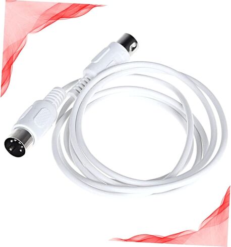Yardwe 1.5m Midi Music Cable Male to Male Pin Din Connector for Electronic Keyboard Synthesizers and Midi Instruments Durable and Stable Data Transmission in Saudi Arabia