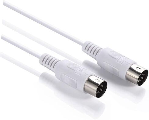 Yardwe 1.5m Midi Music Cable Male to Male Pin Din Connector for Electronic Keyboard Synthesizers and Midi Instruments Durable and Stable Data Transmission in Saudi Arabia