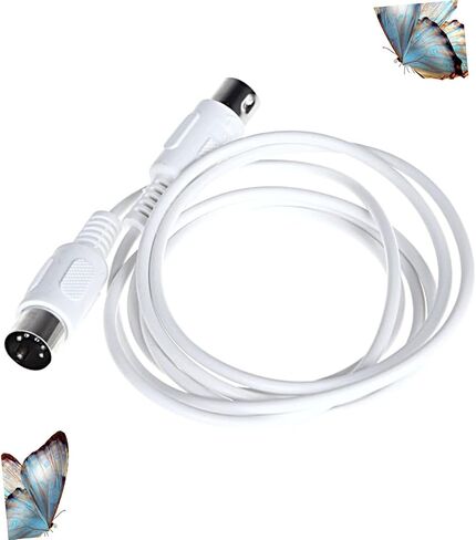Yardwe 1.5m Midi Music Cable Male to Male Pin Din Connector for Electronic Keyboard Synthesizers and Midi Instruments Durable and Stable Data Transmission in Saudi Arabia