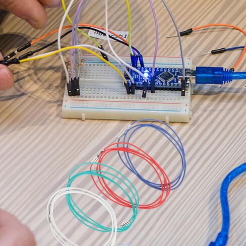 BESPORTBLE 4pcs Copper Stereo Headshell Wires for Phonograph Multi-use Replacement Wire for Record Players Insulated Easy to Install Cables in Kuwait