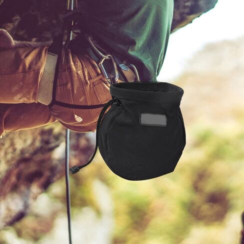 Outdoor Rock Climbing Powder Bag, Bolsa Magnesia Waist Pouch, Chalk Bag with Zipper, Adjustable Strap, Large Capacity for Gymnastics, Fitness, Parallel Bar in Saudi Arabia