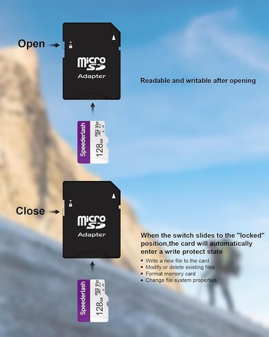 Micro SDXC Memory Card 64GB 3 Pack, Speederlash Camera Plus TF Card with Adapter, 90MB/s Read Speed, 4K UHD&5K Video Support, U1 V30 A1 Rated, for Security Camera, Smartphone, Drone, Tablet, PC in Saudi Arabia