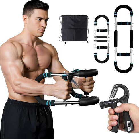 Twister Arm Trainer for Men & Women – Adjustable Forearm & Hand Grip Strengthener – Upper Body Workout Equipment with Travel Bag in Saudi Arabia