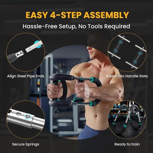 Twister Arm Trainer for Men & Women – Adjustable Forearm & Hand Grip Strengthener – Upper Body Workout Equipment with Travel Bag in Saudi Arabia