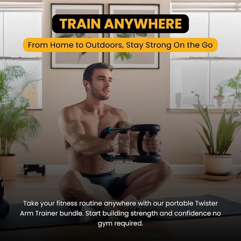 Twister Arm Trainer for Men & Women – Adjustable Forearm & Hand Grip Strengthener – Upper Body Workout Equipment with Travel Bag in Saudi Arabia