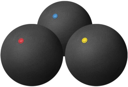 NUOBESTY Squash Ball, 3pcs High Elasticity Bounce Rubber Balls Single Dots, Squash Accessories for Training and Practice, Indoor and Outdoor Sports, Competition in Saudi Arabia
