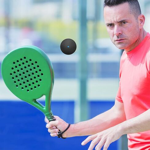 NUOBESTY Squash Ball, 3pcs High Elasticity Bounce Rubber Balls Single Dots, Squash Accessories for Training and Practice, Indoor and Outdoor Sports, Competition in Saudi Arabia