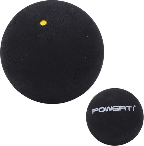 CHICIRIS Durable Rubber 37mm Single Dot Squash Ball for Ball Control, Lightweight and Portable for Travel, Suitable for Training and Practice in Kuwait