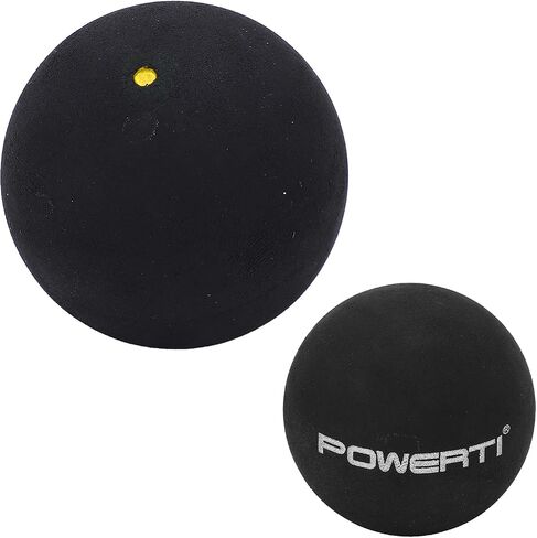 CHICIRIS Durable Rubber 37mm Single Dot Squash Ball for Ball Control, Lightweight and Portable for Travel, Suitable for Training and Practice in Kuwait