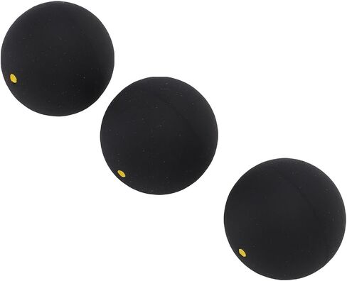 SUNGOOYUE Squash Ball, 3pcs Professional Elastic Rubber Squash Balls with Stable Trajectory for Training Practice Competition in Saudi Arabia