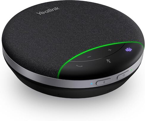 Yealink SP92 SPEALERPHOPHIPHIPER مع مكبر صوت مؤتمر DONGLE وميكروفون تقليل الضوضاء الكامل 20 ساعة استدعاء بدلة التصميم اللاسلكية 278G لغرفة اجتماعات 4-6 in Saudi Arabia