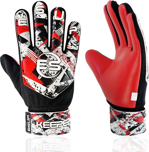 Soccer Goalie Gloves with 4mm Latex for Super Grip & Finger Spine Protection |Funky Football Goalkeeper Gloves in Saudi Arabia