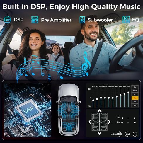 ستيريو مزدوج سيارة DIN مع شاشة تعمل باللمس 7 بوصات ، و Apple Carplay و Android Auto ، و Bluetooth ، و 240 واط ، و SWC ، وإخراج مضخم الصوت ، ومستقبل راديو سيارة FM/AM ، ورابط المرآة ، والنسخ الاحتياطي in Kuwait