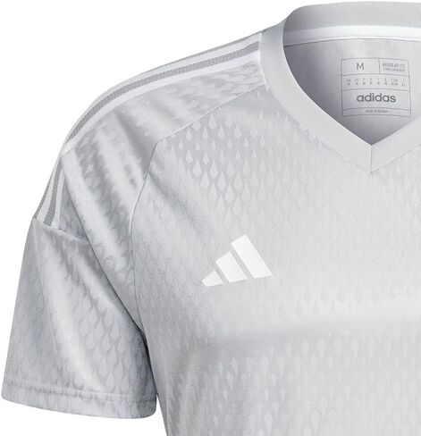 adidas Mens Tiro23 Competition V Neck Short Sleeve Jersey Soccer Cleats - Grey - Size XXL in Saudi Arabia