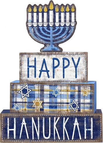 4pcs هالوين طاولة الديكور Happy Halloween Wooden Block Sign Ghost Rustic Tiered Tray Decor in Kuwait