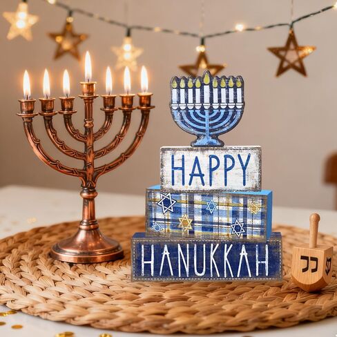 4pcs هالوين طاولة الديكور Happy Halloween Wooden Block Sign Ghost Rustic Tiered Tray Decor in Kuwait