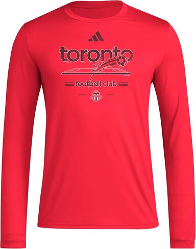 تيشيرت Toronto FC Pre-Game بأكمام طويلة للرجال من أديداس in Saudi Arabia