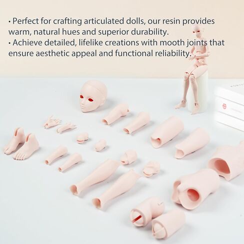 Impact-Resistant 3D Printer Resin, Wear Resistant 405nm Photopolymer Resin for BJD Dolls & Articulated Figures, Fast Curing Matte Finish 3D Resin for LCD DLP MSLA Printers White 1KG in Saudi Arabia