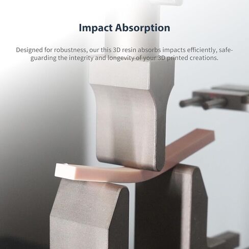 Impact-Resistant 3D Printer Resin, Wear Resistant 405nm Photopolymer Resin for BJD Dolls & Articulated Figures, Fast Curing Matte Finish 3D Resin for LCD DLP MSLA Printers White 1KG in Saudi Arabia