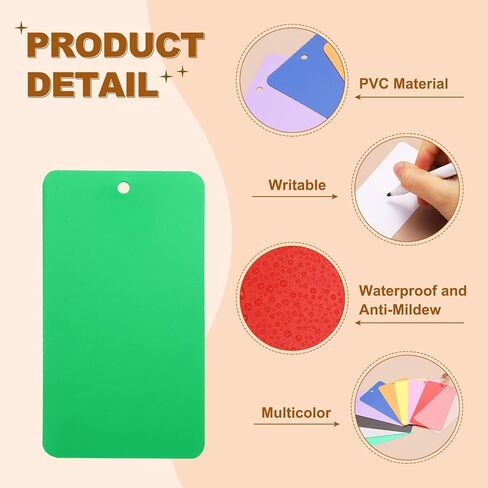 UXCELL 100PCS علامات الشحن البلاستيكية الأسود ، 3.5 "× 2" علامات مقاومة للماء علامات تعليق فارغة قابلة للكتابة مثقبة لوضع علامات الصمام ، الهدية ، الأمتعة ، المرآب ، المخزون in Kuwait