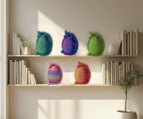 ثلاثي الأبعاد طباعة Dragon Egg Toy 12 "Dragon المفصلية الكريستال مع ديكور العيون القابلة للتحصيل in Kuwait