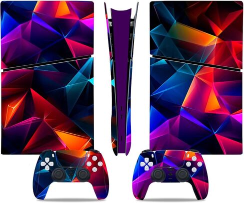 ملصق جلدي لـ PS5 Digital Digital ، WLAV CONCE VINYL SECAL COST FOR CONSOLE و Controller (PURPLE) in Kuwait