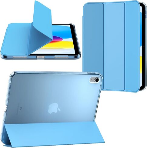 Gtang Case for iPad(A16) 11th Generation 11 inch 2025, Slim Stand Protective Cover with Hard PC Translucent Back Shell Cover for iPad 10th Gen 2022, Support Touch ID, Auto Wake/Sleep, Navy Blue in Kuwait