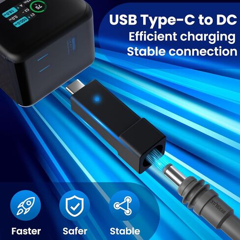 محول كابل Starlink Mini ، USB C إلى محول الطاقة المحول DC لصالح Starlink Mini ، USB C Male to DC Female for Power Scar مع 20V/65W ، 20V/100W ، 28V/140W PD POWER SOURCE in Saudi Arabia