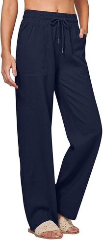 Baggy Joggers for Women Drawstring Straight Leg Pants Lightweight Casual Yoga Lounge Pants for Athletic with Pockets in Saudi Arabia