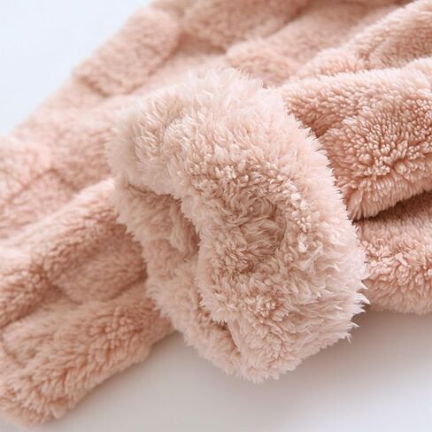Plaid Fluffy Pants for Women Trendy Comfy Thermal Fuzzy Bottoms Winter Warm Soft Elastic Waist Fleece Loungewear in Saudi Arabia