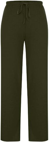 Flowy Palazzo Pants for Women Casual High Waisted Wide Leg Beach Vacation Pants Loungewear Trousers with Pockets in Saudi Arabia