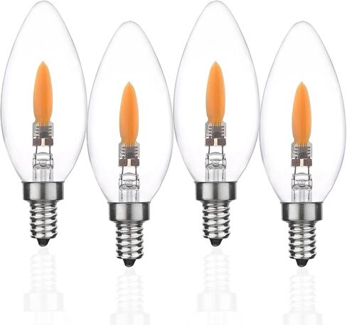 B10/B11 LED تأثير اللهب المصباح E12 النوع B شمعة شمعة مصابيح ضوء لقضاء العطل in Kuwait