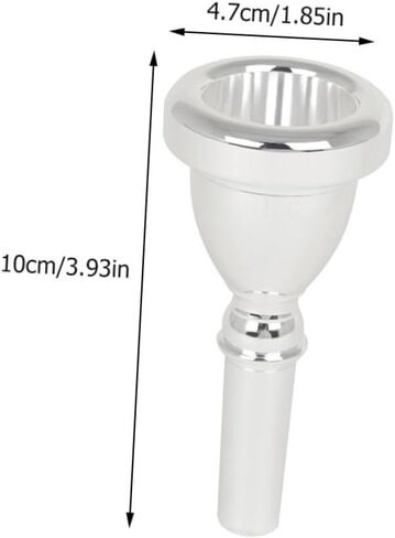 HANABASS Tuba Mouthpiece Silver Plating Replacement Part for Musical Instruments for Bands Practice in Saudi Arabia