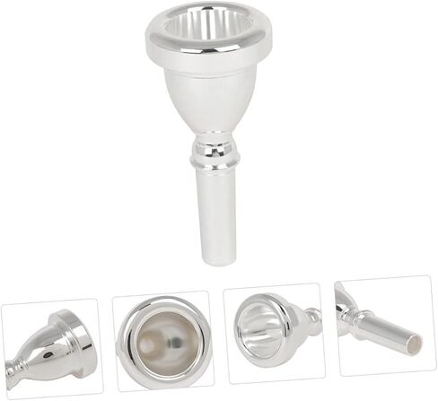 HANABASS Tuba Mouthpiece Silver Plating Replacement Part for Musical Instruments for Bands Practice in Saudi Arabia