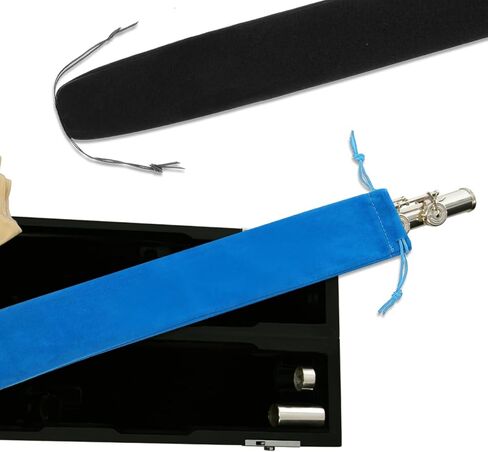 10Pcs Flute Storage Bag, Soprano Recorder Instrument Protection Drawstring Flute Carrying Pouch for Clarinet Drumsticks Soft Lining in Saudi Arabia